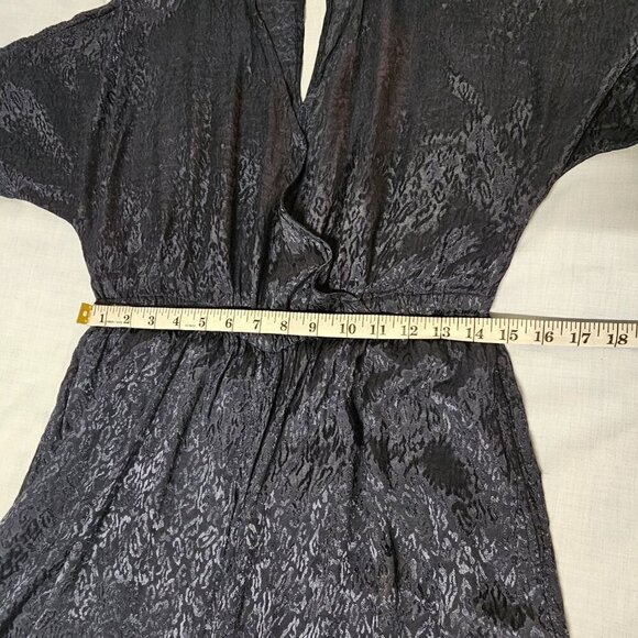 Anthropologie Maeve Wide Leg Jumpsuit Women Size S Blue Deep side Slits - Picture 11 of 14